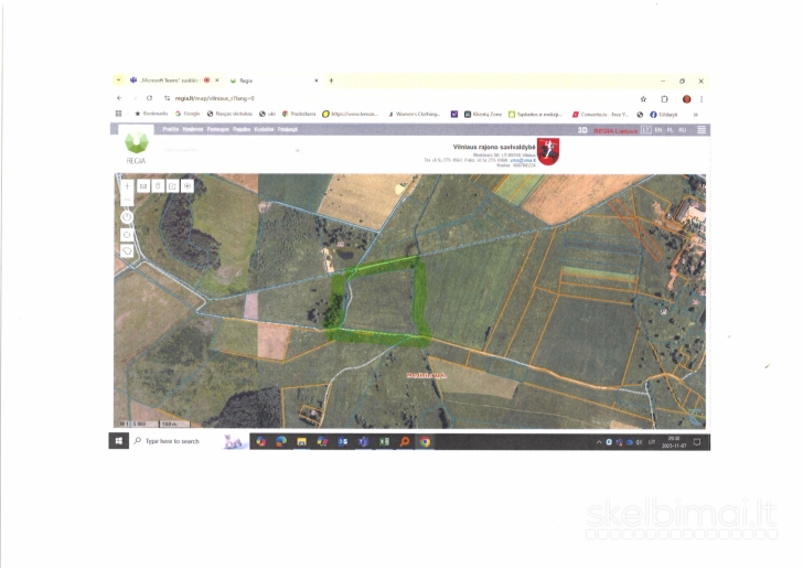 Parduodamas 3, 87 ha. žemės ūkio paskirtis sklypas