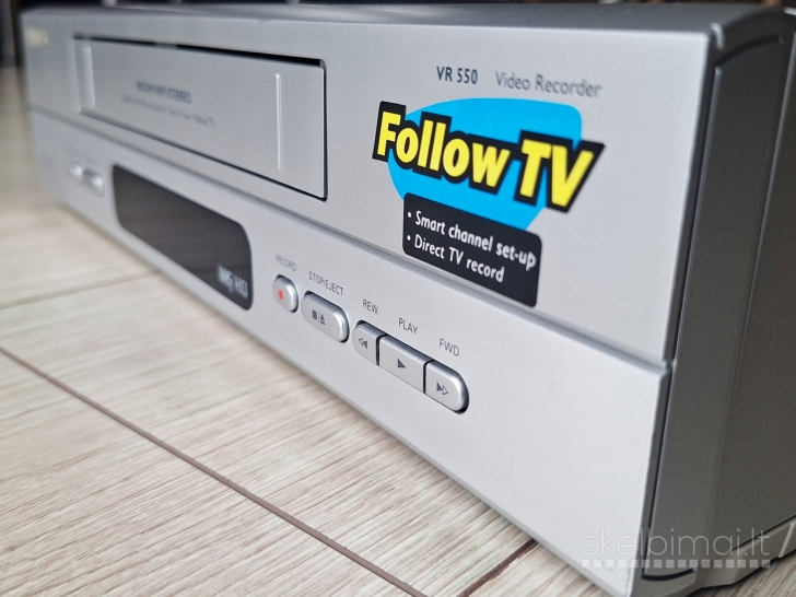 Philips VR550 vaizdo HiFi grotuvas (VHS)