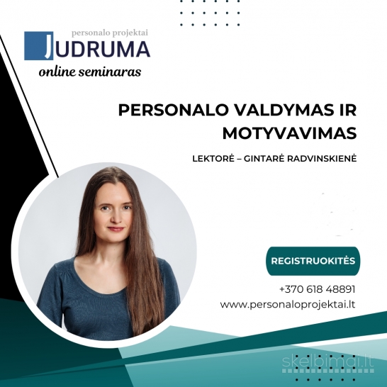 Personalo valdymas ir motyvavimas (online)