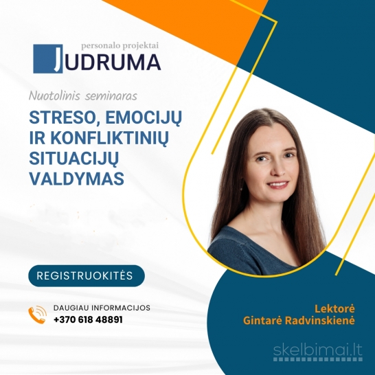 Streso, emocijų ir konfliktinių situacijų valdymas