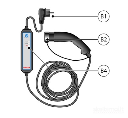 Nissan Leaf krovimo kabelis, originalus