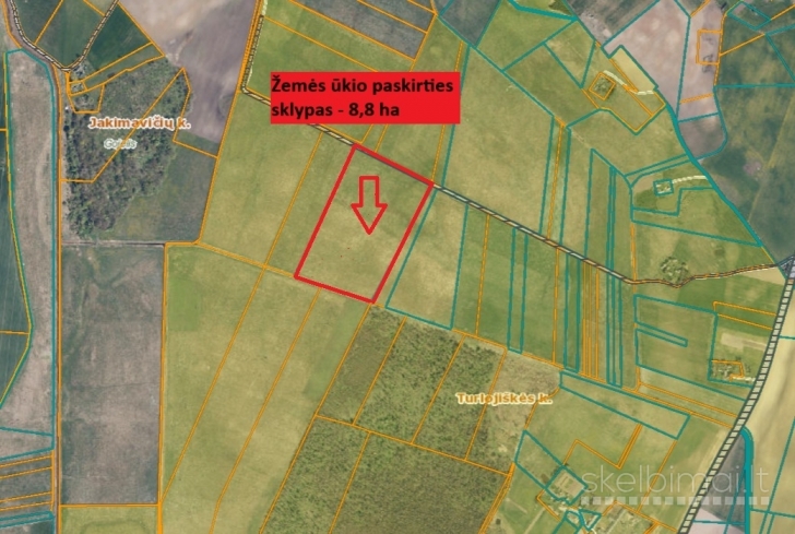 Parduodamas 8,8ha ž.ū. sklypas, Kalvarijos raj.