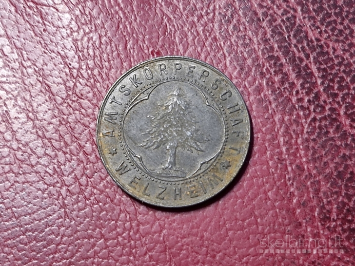 50 Pfennig 1918 Welzheim Notgeld Vokietija Fe