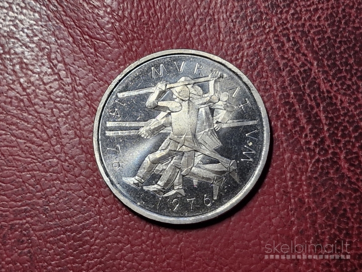 Šveicarija 5 frankai, 1976 KM# 54 Morato mūšio