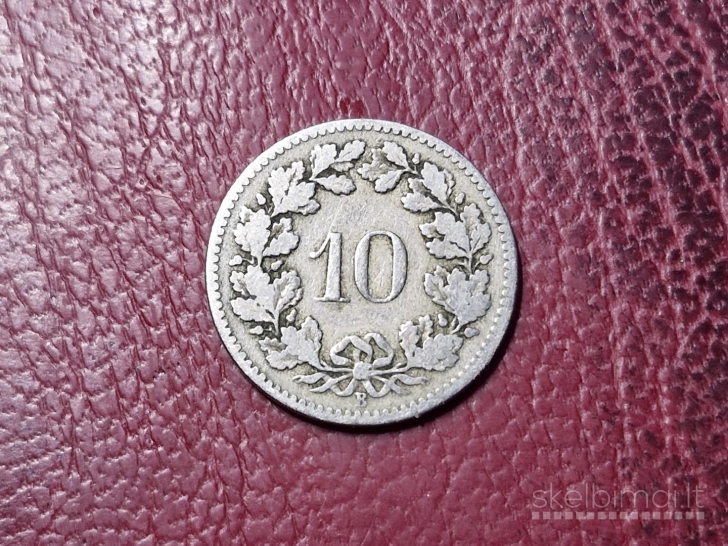 Šveicarija 10 rapenų, 1883 KM# 27