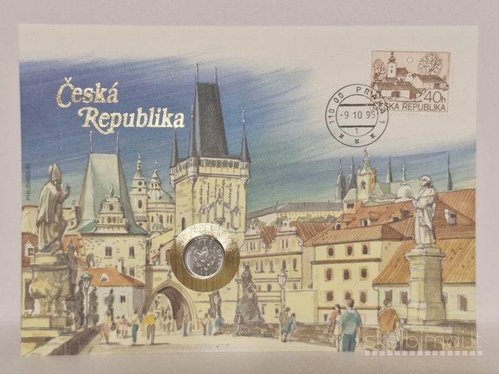 Čekija 10 helerių, 1994 KM# 6 Numizmatiniame voke