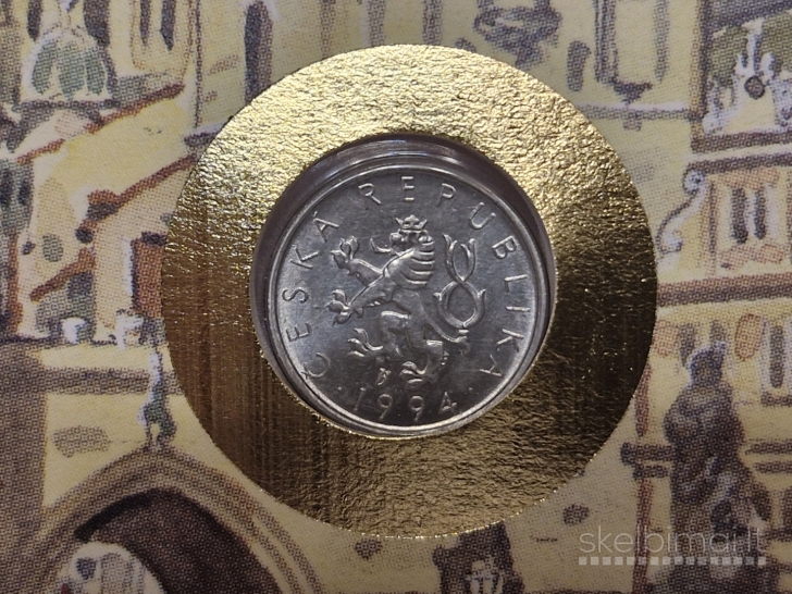 Čekija 10 helerių, 1994 KM# 6 Numizmatiniame voke