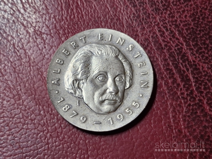 Vokietija - VDR 5 markės, 1979 KM# 72 Einšteino100