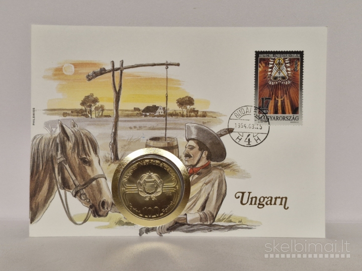 Vengrija 100 forintų, 1982 KM# 626 Numizmatin.voke