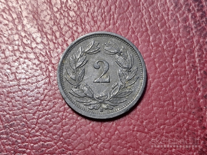 Šveicarija 2 rapenai, 1943 KM# 4.2b