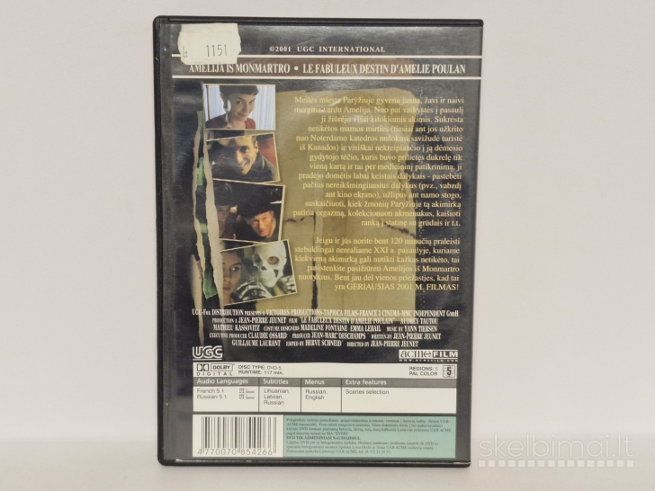 DVD filmas Amelija iš Monmartro