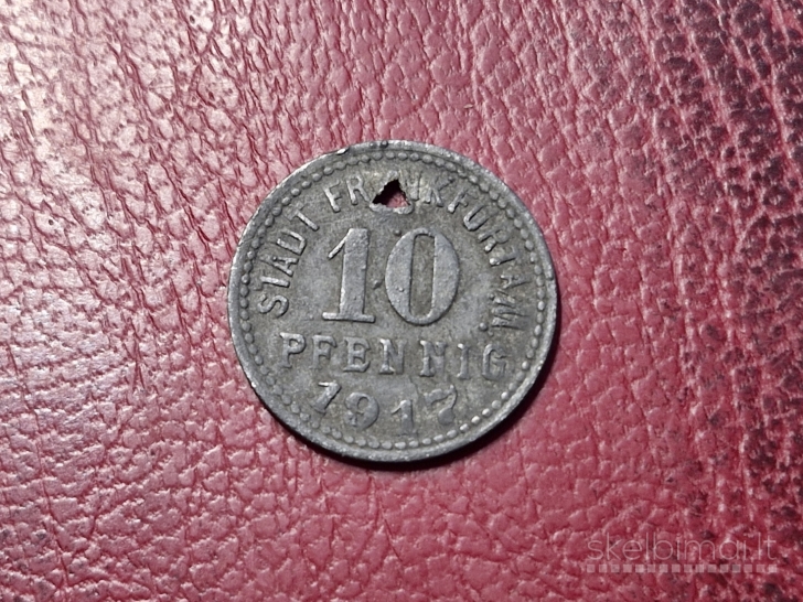 10 Pfennig 1917 FrankfurtMain Notgeld Vokietija Zn