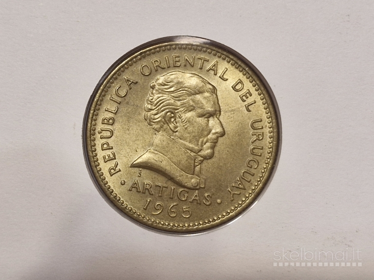 Urugvajus 10 pesų, 1965 KM# 48 Numzimatiniame voke