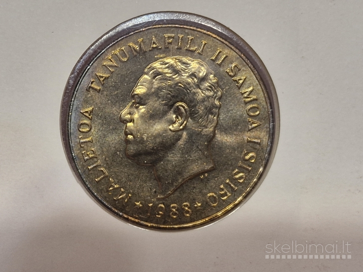 Samoa 20 senų, 1988 KM# 16 Numizmatiniame voke