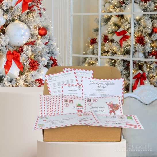 Kalėdinė dėžutė nuo Kalėdų Senelio