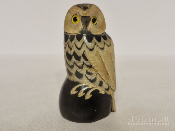 Maža rankų darbo pelėdos figūrelė (6,5cm. 42,7g.)