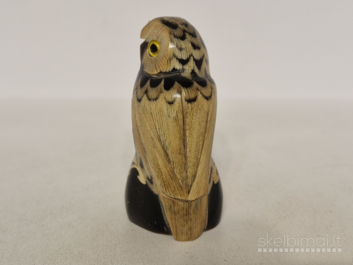 Maža rankų darbo pelėdos figūrelė (6,5cm. 42,7g.)