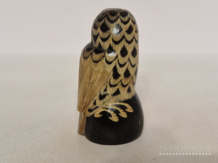 Maža rankų darbo pelėdos figūrelė (6,5cm. 42,7g.)