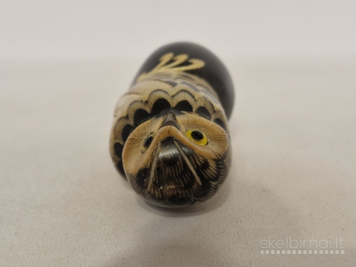 Maža rankų darbo pelėdos figūrelė (6,5cm. 42,7g.)