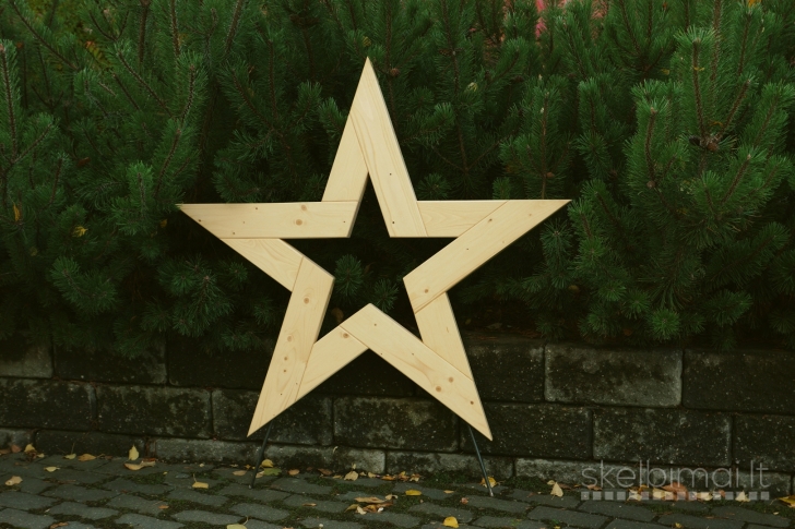 Dekoratyvinė medinė žvaigždė