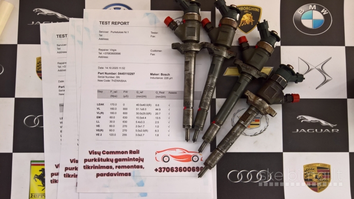 Kuro purkštukai Citroen. 0445110297.