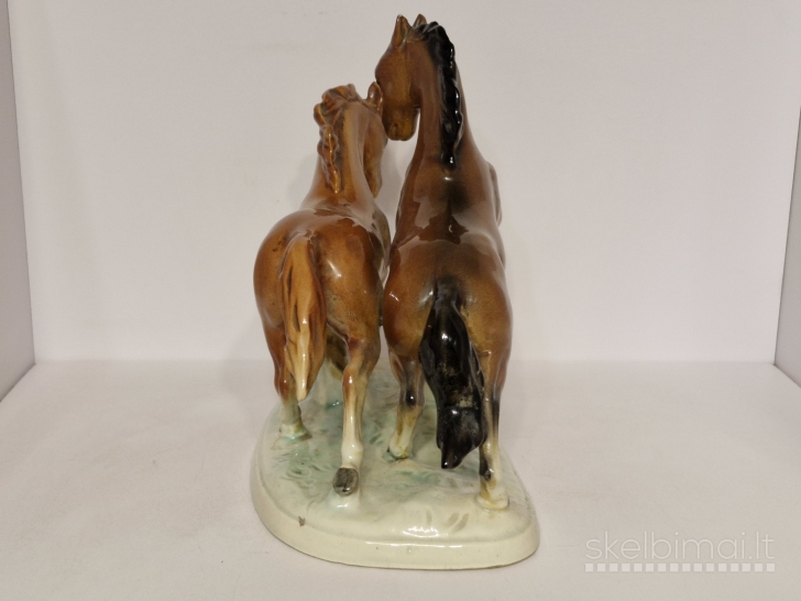 Keraminė figūra "Du arkliai", Western Germany ~ 21cm.