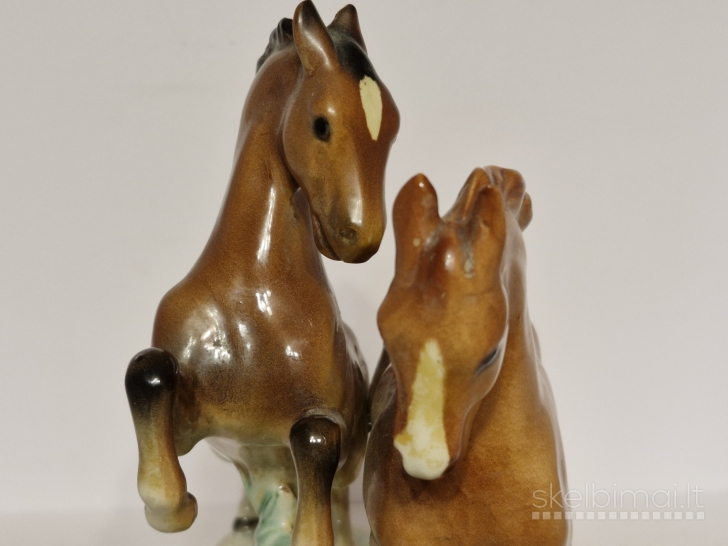 Keraminė figūra "Du arkliai", Western Germany ~ 21cm.