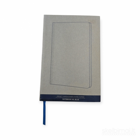 Akmens popieriaus užrašinė kietu viršeliu A5 (Mėlyna)