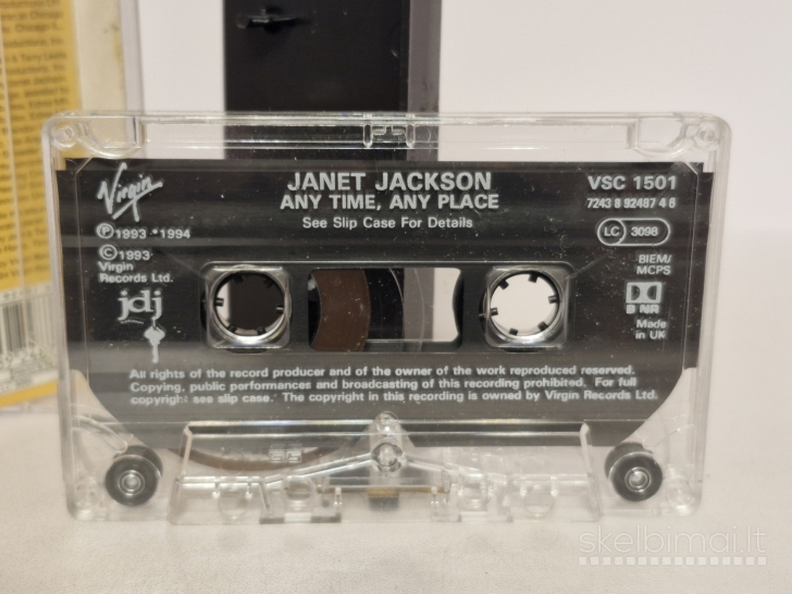 Audio kasetė single Janet Jackson – Any Time, Any Place
