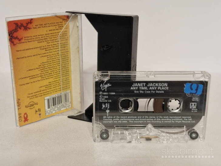 Audio kasetė single Janet Jackson – Any Time, Any Place