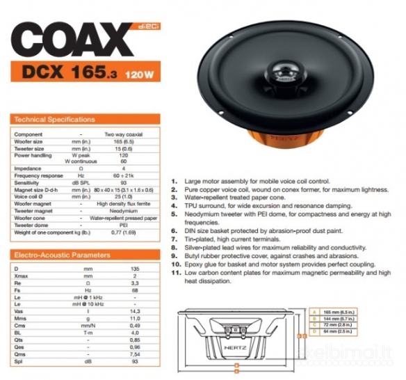 Hertz Dieci DCX 165.3