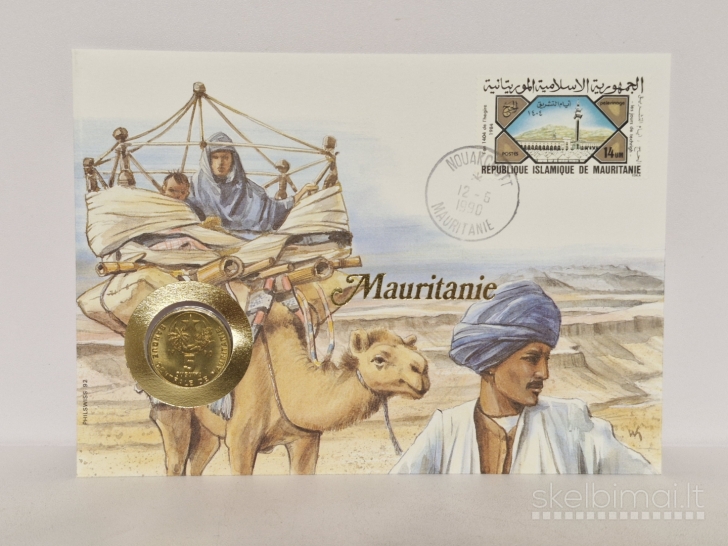 Mauritanija 5 ugijos, 1990 KM# 3 Numizmatin. voke