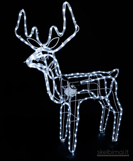 LED Kalėdinis šviečiantis elnias – 90×80 cm