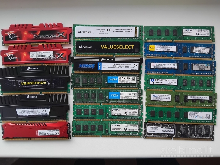RAM : DDR1; DDR2; DDR3.....ir SO SD RAM DIMM...HDD--SATA ir CPU