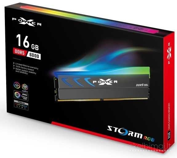 Atmintis 64 / 32 / 16GB DDR5 / DDR4 RAM, nauja, su LT garantija