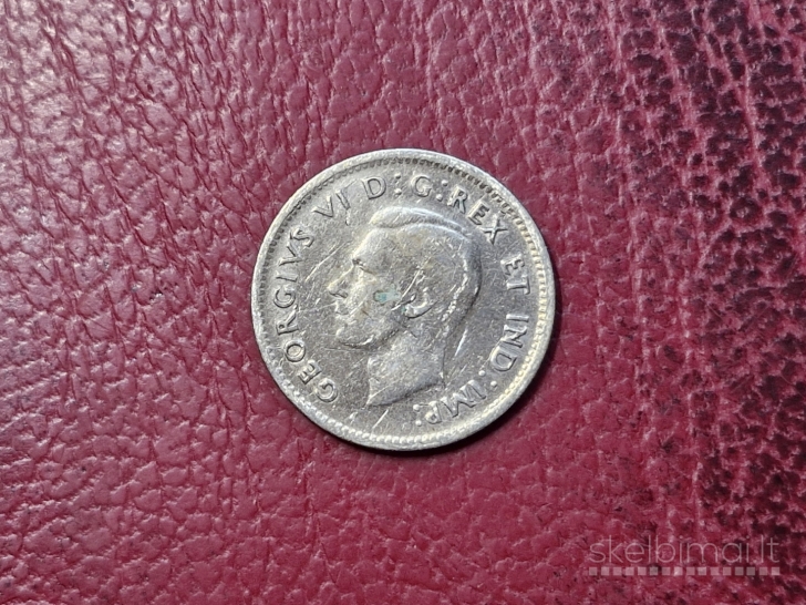 Kanada 10 centų, 1943 KM# 34 AG 0.800