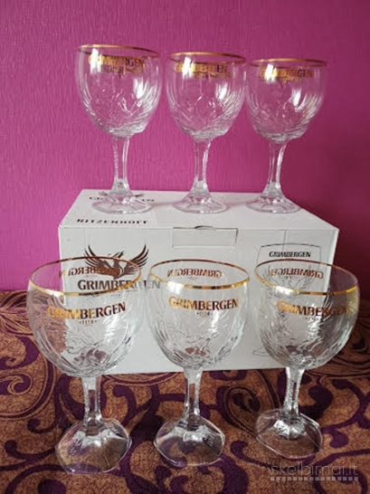 Belgiškos  0,5 ltr.  ''GRIMBERGEN,, alaus taurės...