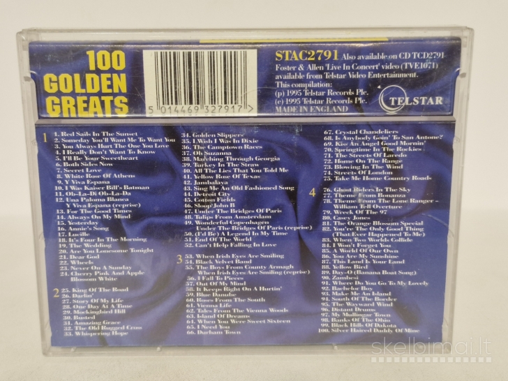 Dviguba audio kasetė Foster & Allen ‎– 100 Golden Greats
