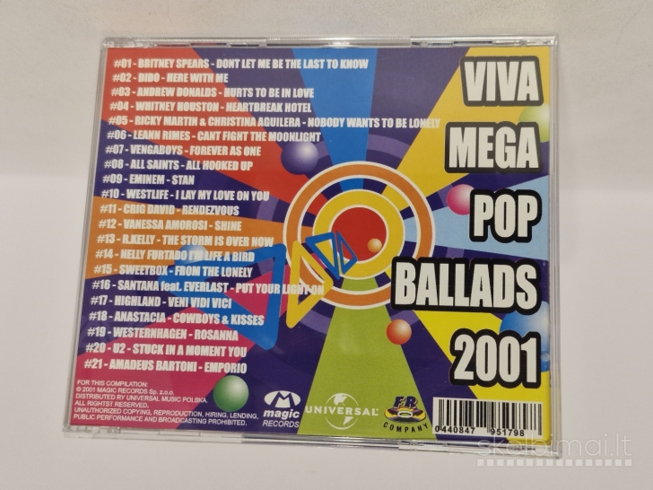 Audio CD VIVA Mega Pop Ballads 2001