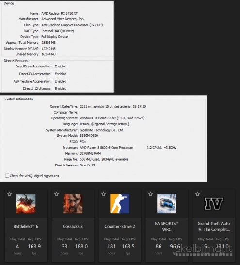 Mid-range Pc su Amd platforma + pasiūlymas