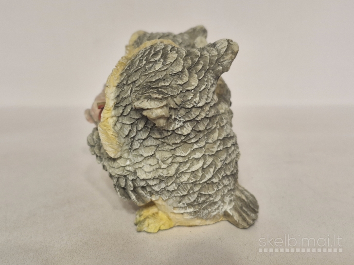 Miela dviejų pelėdžiukų figūrelė ~ 7cm.