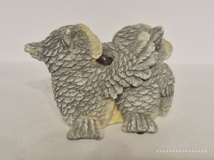 Miela dviejų pelėdžiukų figūrelė ~ 7cm.