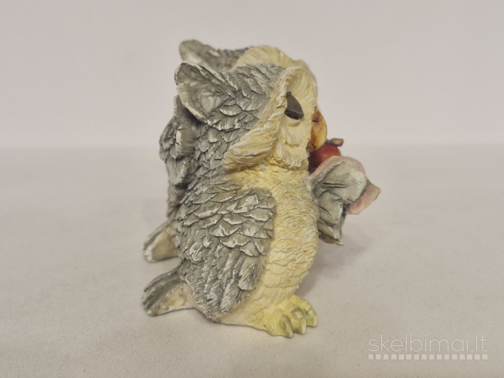 Miela dviejų pelėdžiukų figūrelė ~ 7cm.