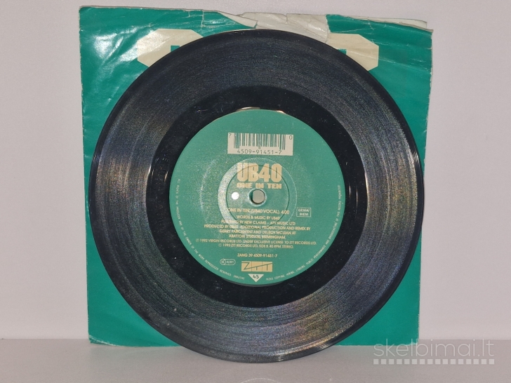LP Plokštelė single 808 State, UB40 – One In Ten