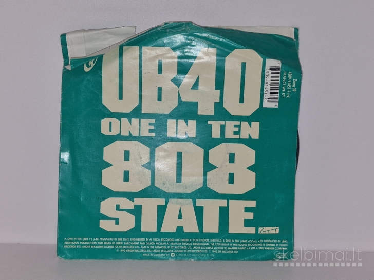LP Plokštelė single 808 State, UB40 – One In Ten