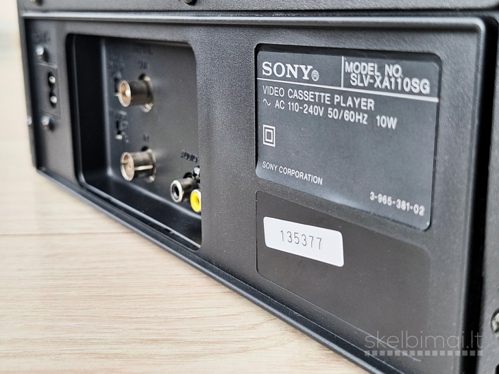 Sony SLV-XA110 vaizdo grotuvas (VHS)