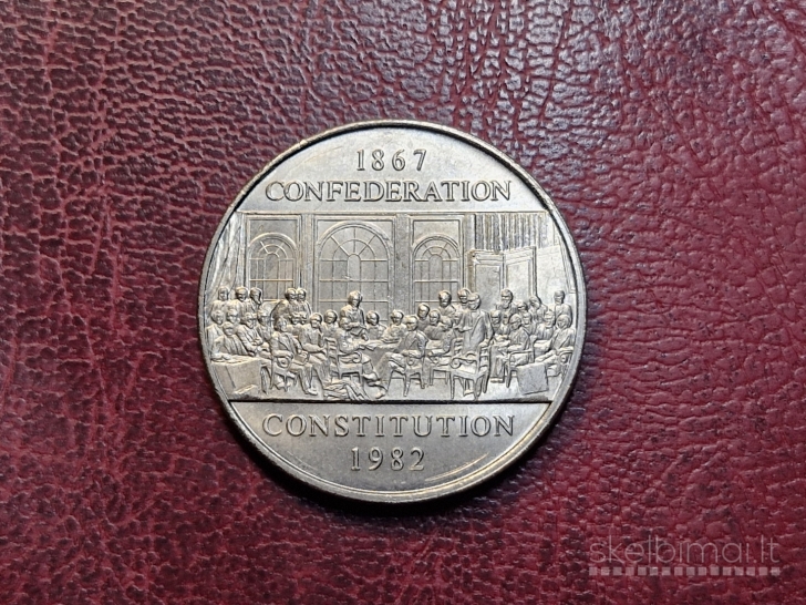 Kanada 1 doleris, 1982 KM# 134 Konstitucijos 115