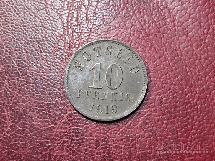 10 Pfennig 1919 Kissingen Notgeld Vokietija Zn