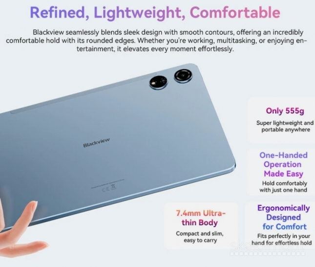 BLACKVIEW TAB PC 4K UHD 11.0"COLIŲ+DĖKLAS SU KLAVIATŪRA DOVANŲ! 