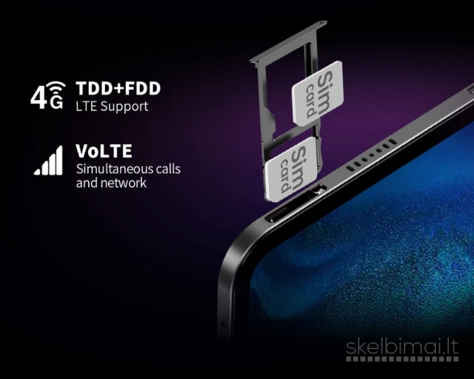 NAUJAS! TECLAST 4K UHD TAB PC11.0"COLIŲ+5G+2SIM+DĖKLAS DOVANU